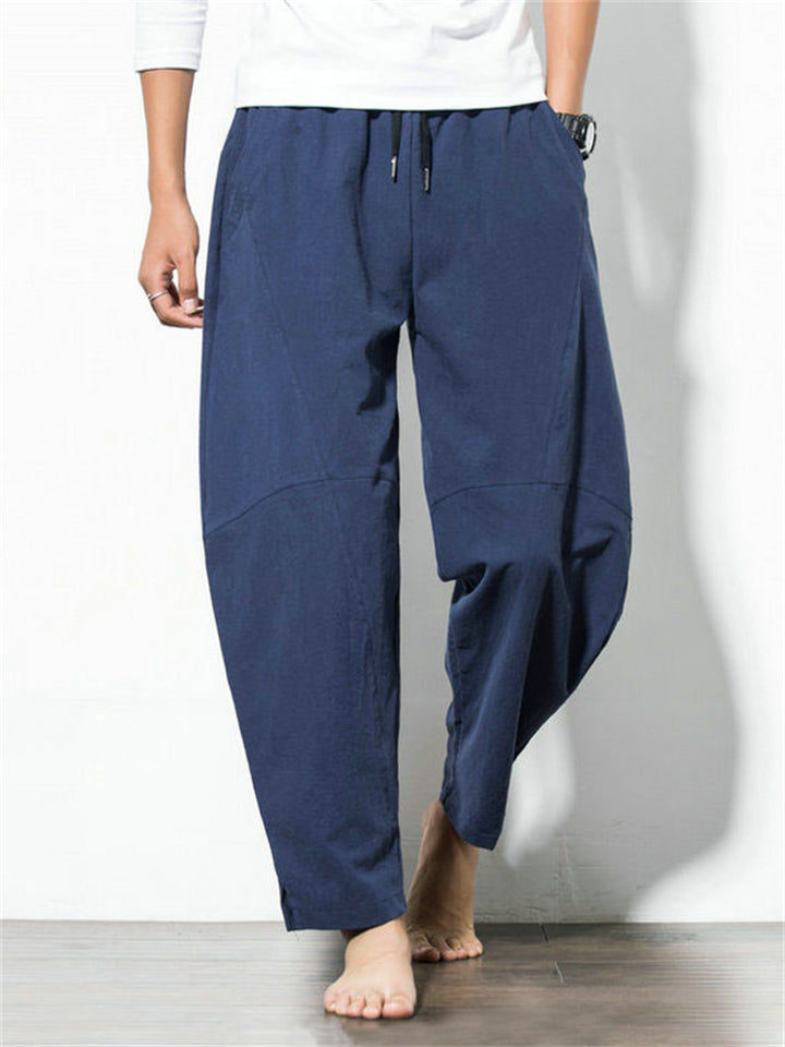 Ronan Men’s Linen Pants – Ultra-Light Cotton Blend with Drawstring Waist