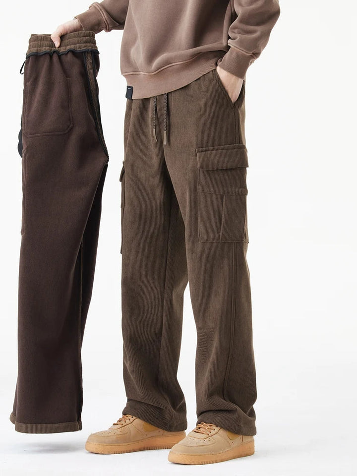 Hayes Corduroy Cargo Pants – Soft Stretch Fabric with Tapered Fit for Everyday Wear