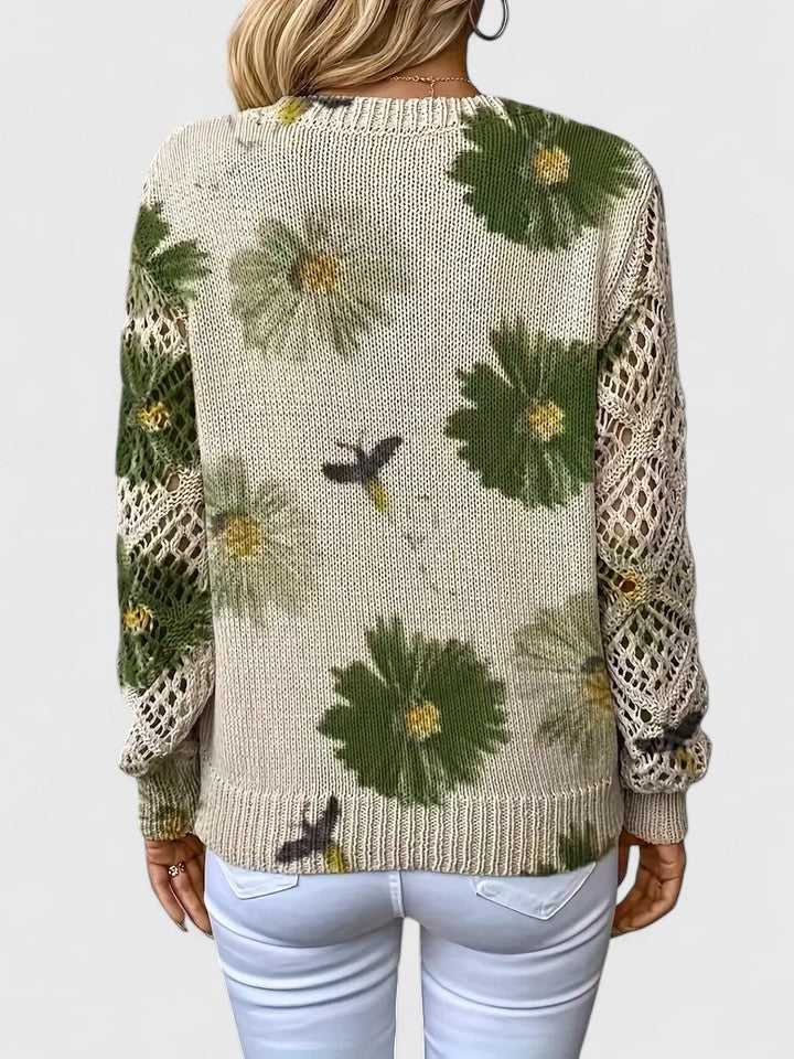 Beatrice | Floral Knit Jumper
