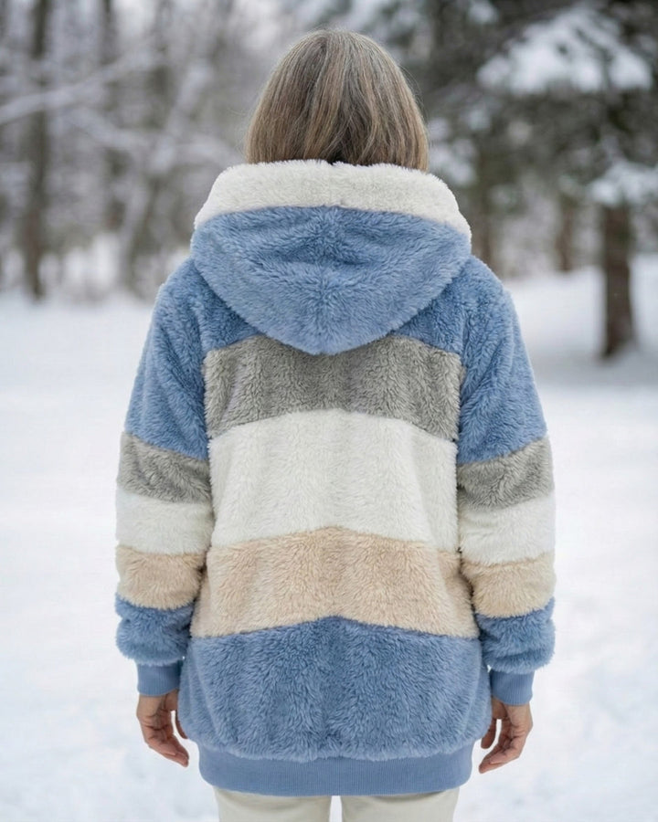 Colorblock Plush Jacket