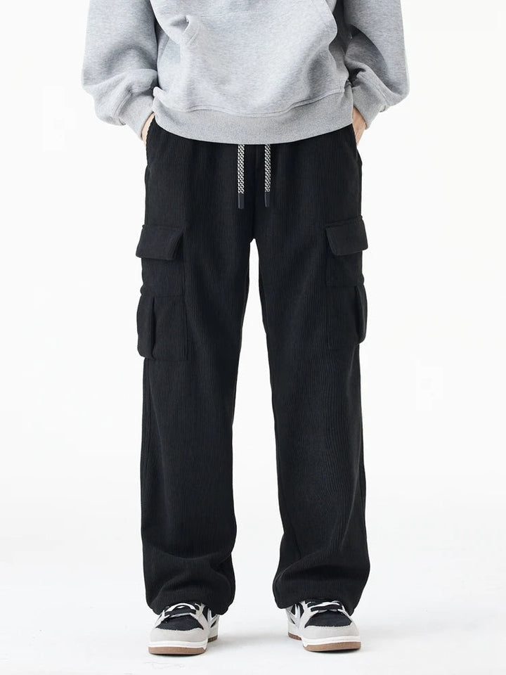 Hayes Corduroy Cargo Pants – Soft Stretch Fabric with Tapered Fit for Everyday Wear