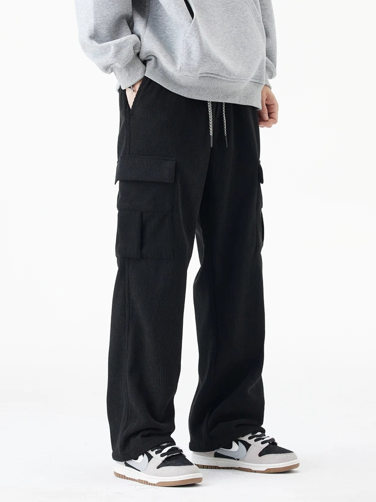 Hayes Corduroy Cargo Pants – Soft Stretch Fabric with Tapered Fit for Everyday Wear