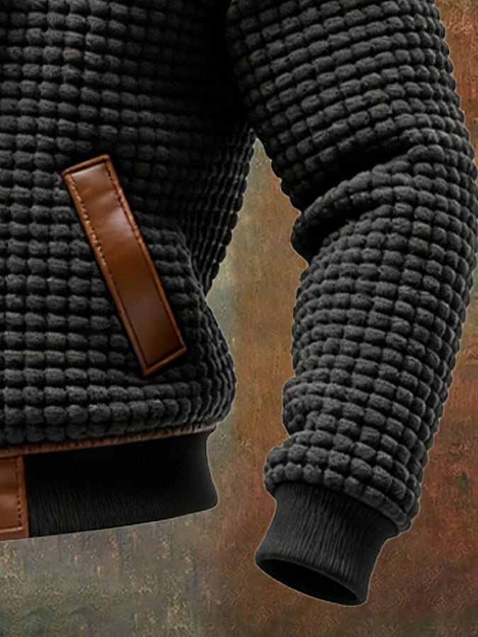 Spencer™ | Textured jacket with embossed leather finishes