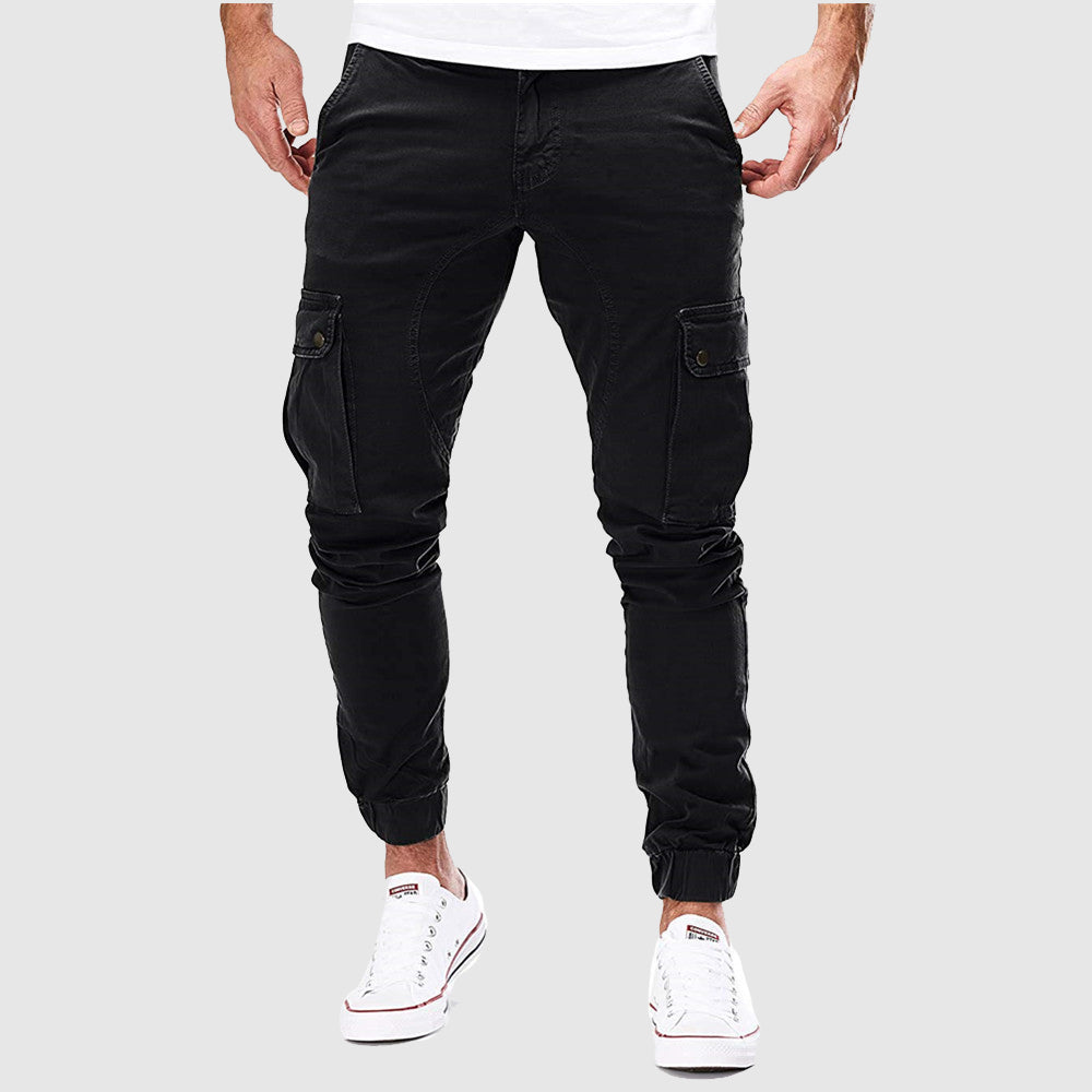 Mariano Utility Modern Urban Pants – Cotton Blend Multi-Pocket Casual Trousers