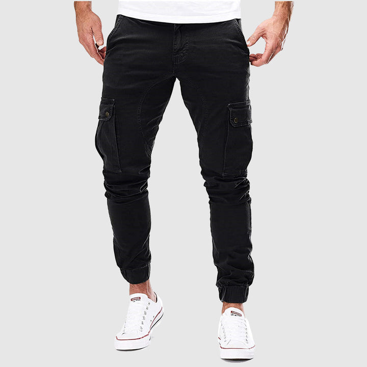 Mariano Utility Modern Urban Pants – Cotton Blend Multi-Pocket Casual Trousers