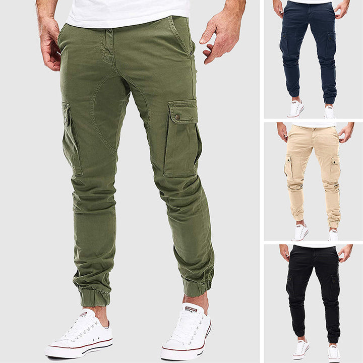 Mariano Utility Modern Urban Pants – Cotton Blend Multi-Pocket Casual Trousers