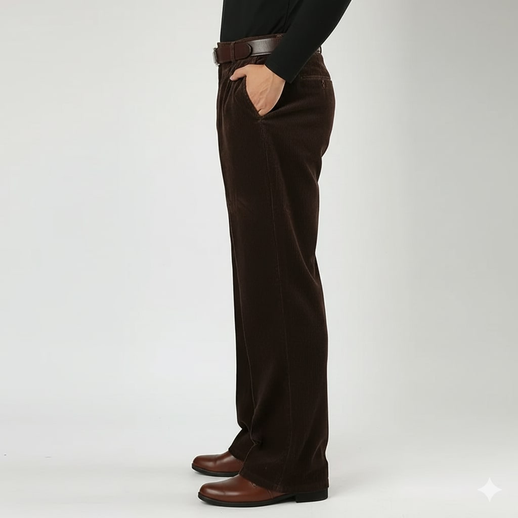 Evan Men’s Corduroy Trousers – Soft Cotton Corduroy Pants