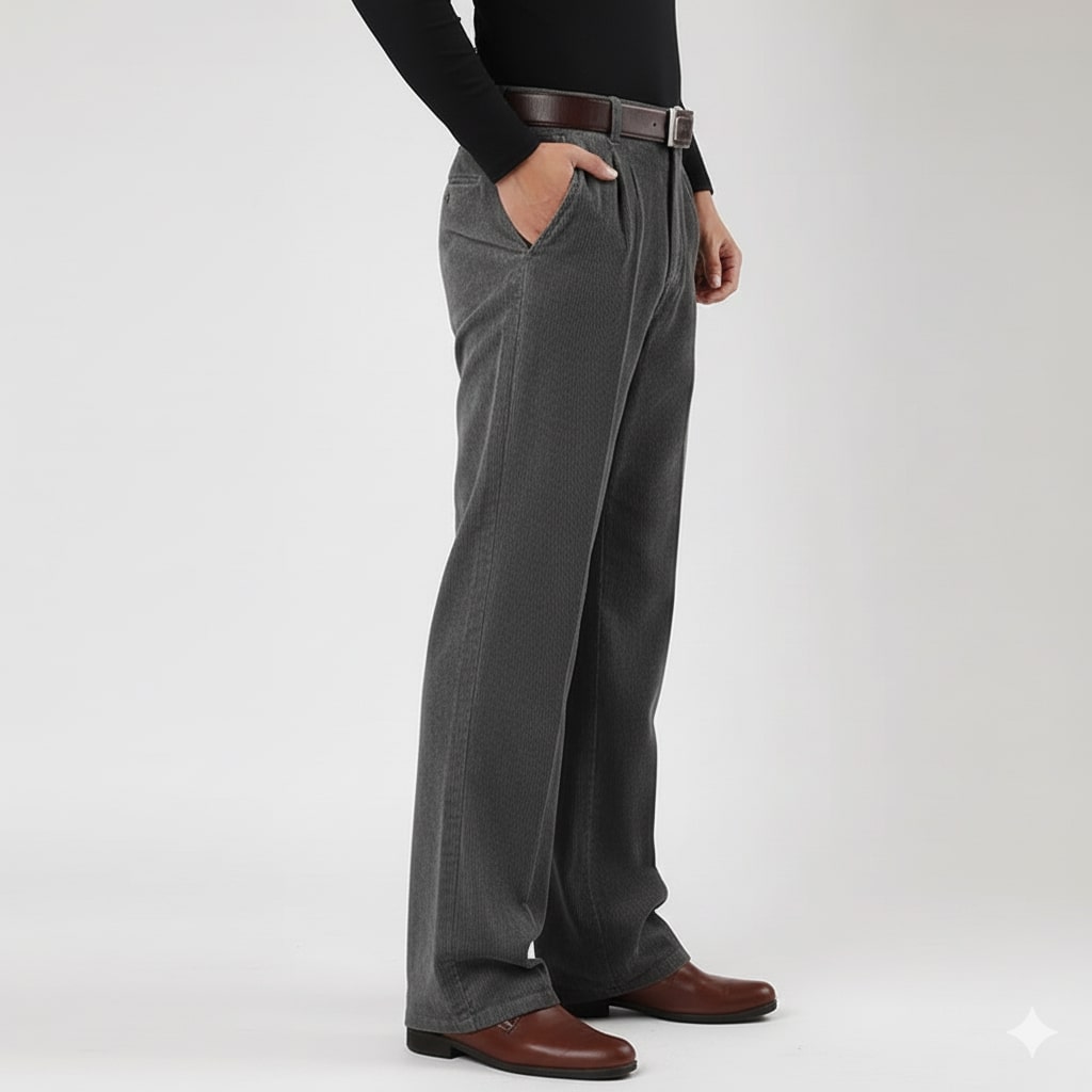 Evan Men’s Corduroy Trousers – Soft Cotton Corduroy Pants