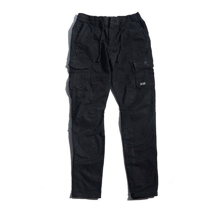 Griffin Men’s Cargo Pants – Vintage Cotton Tactical Trousers with Drawstring Waist