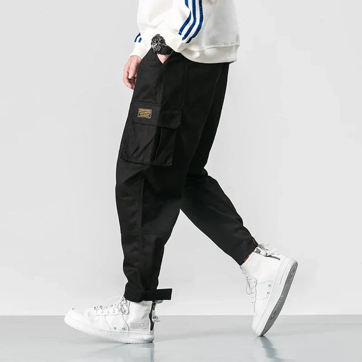 Colton Men’s Tactical Trousers - Rugged Cotton with Zippered Pockets & Relaxed Fit