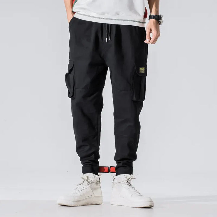 Colton Men’s Tactical Trousers - Rugged Cotton with Zippered Pockets & Relaxed Fit
