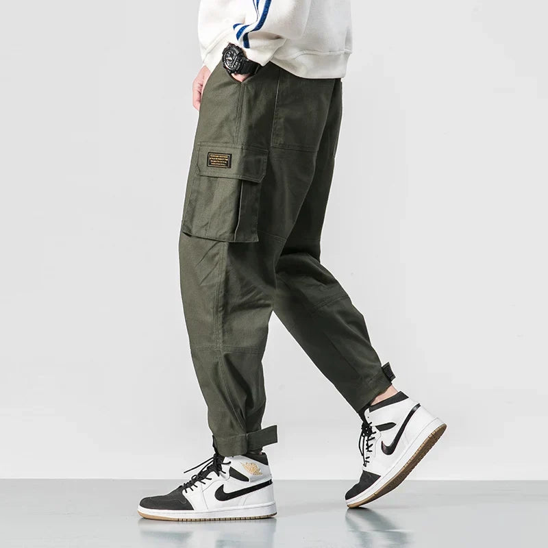 Colton Men’s Tactical Trousers - Rugged Cotton with Zippered Pockets & Relaxed Fit