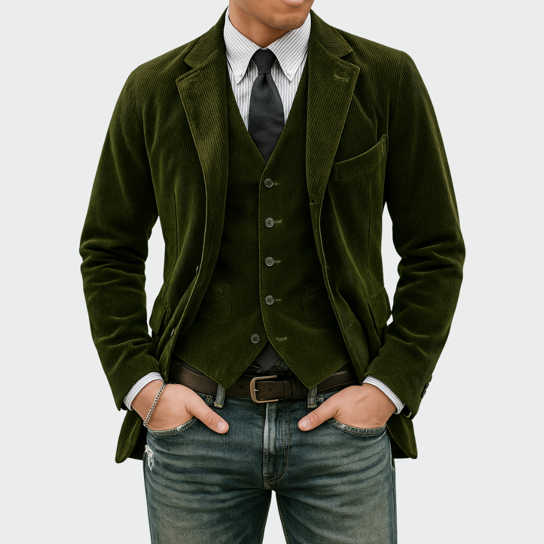 Men's Blazer & Waistcoat Set