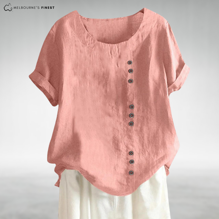 Leonora™ Boho Chic Button Blouse
