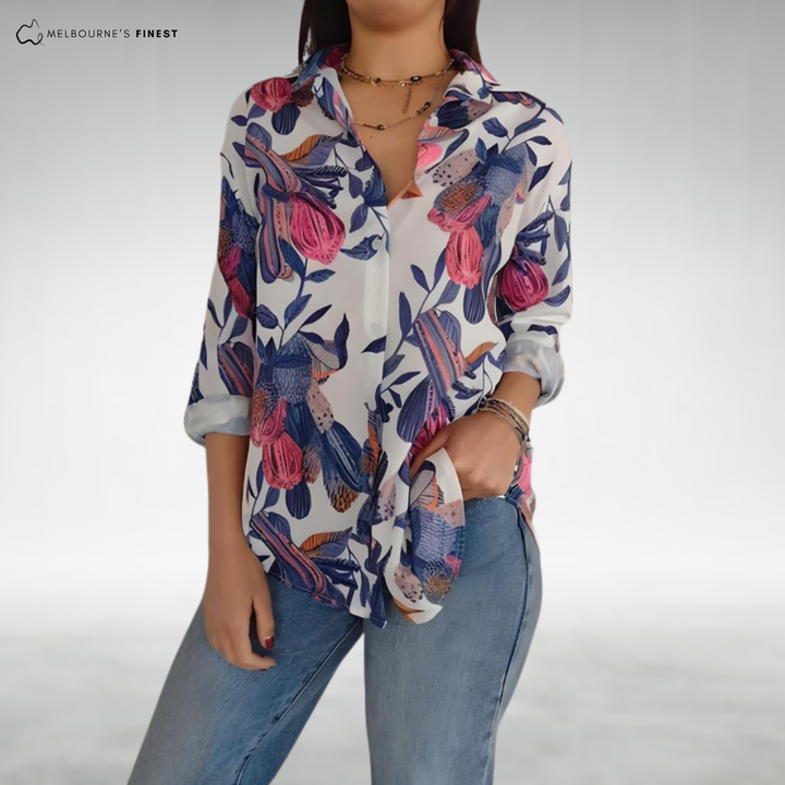 Liana™ Floral Button Blouse