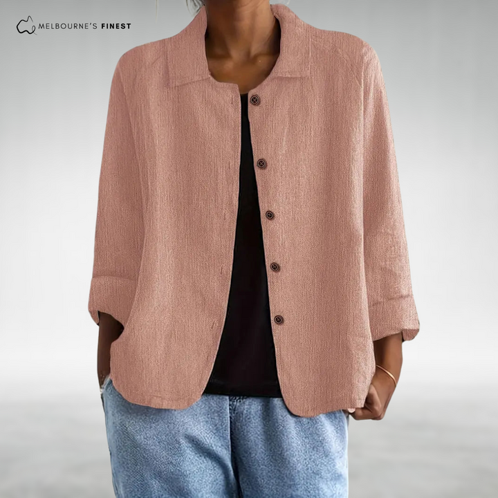 Elise™ Classic Button-Up Top