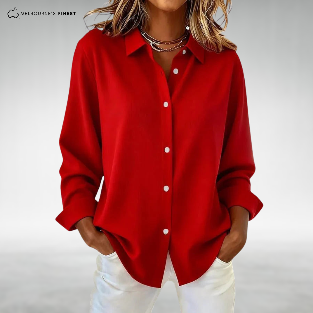 Helen™ Comfort Button Blouse