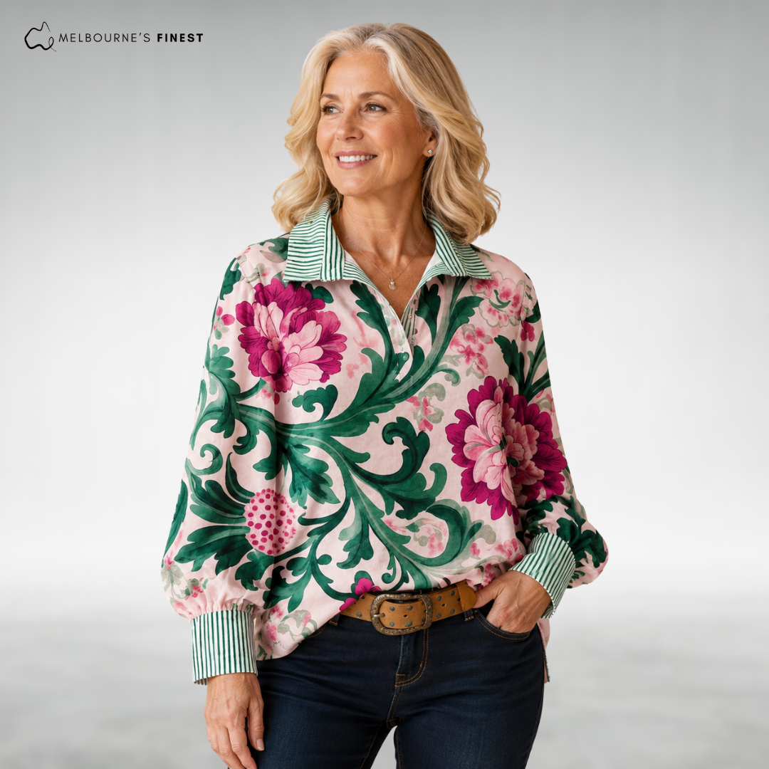 Bonnie™ Elegant Floral Blouse