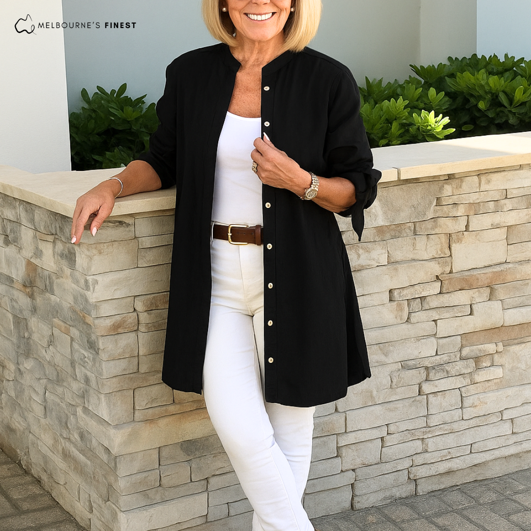 Cindy™ Longline Button Shirt