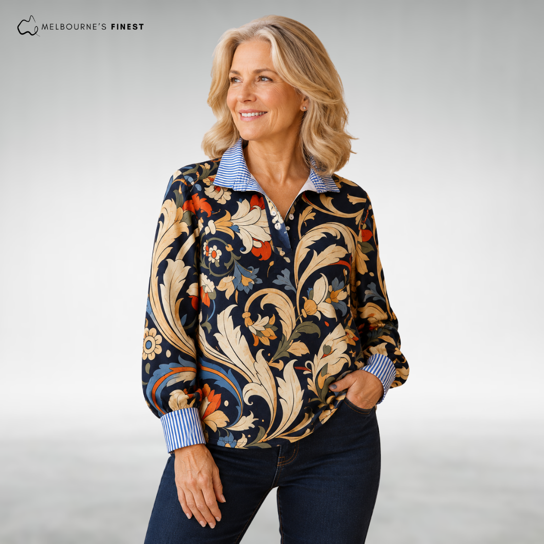 Bonnie™ Elegant Floral Blouse