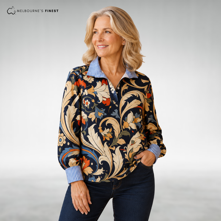 Bonnie™ Elegant Floral Blouse