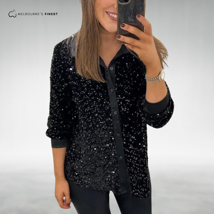 Zelma™ Women's Elegant Sparkle Blouse
