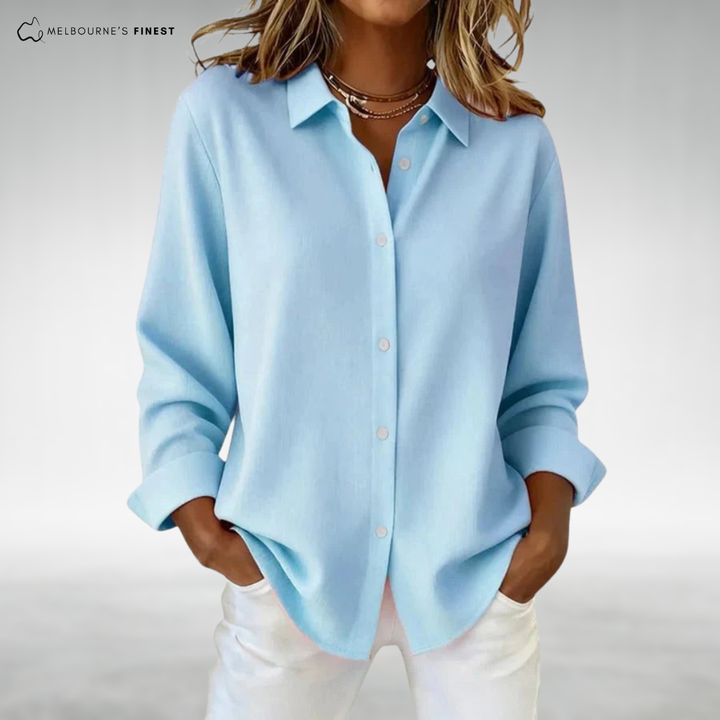 Helen™ Comfort Button Blouse
