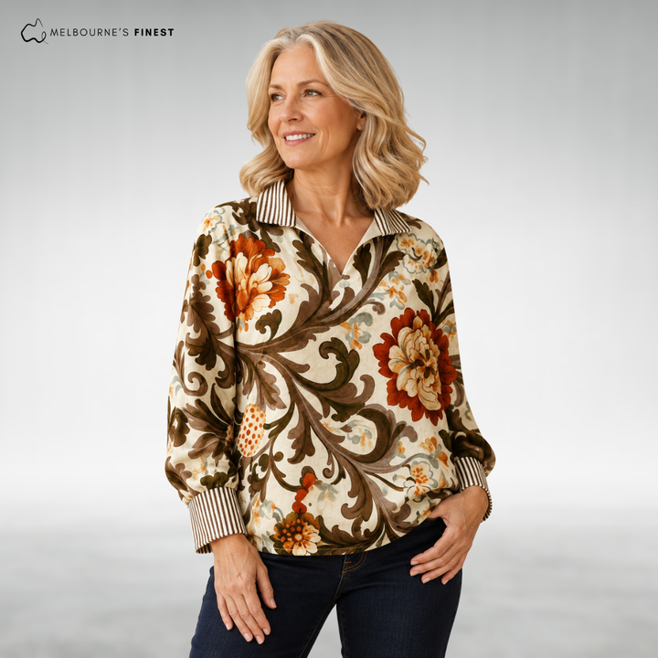 Bonnie™ Elegant Floral Blouse