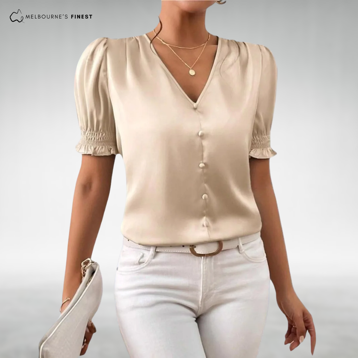 Ilana™ Elegant Satin Blouse