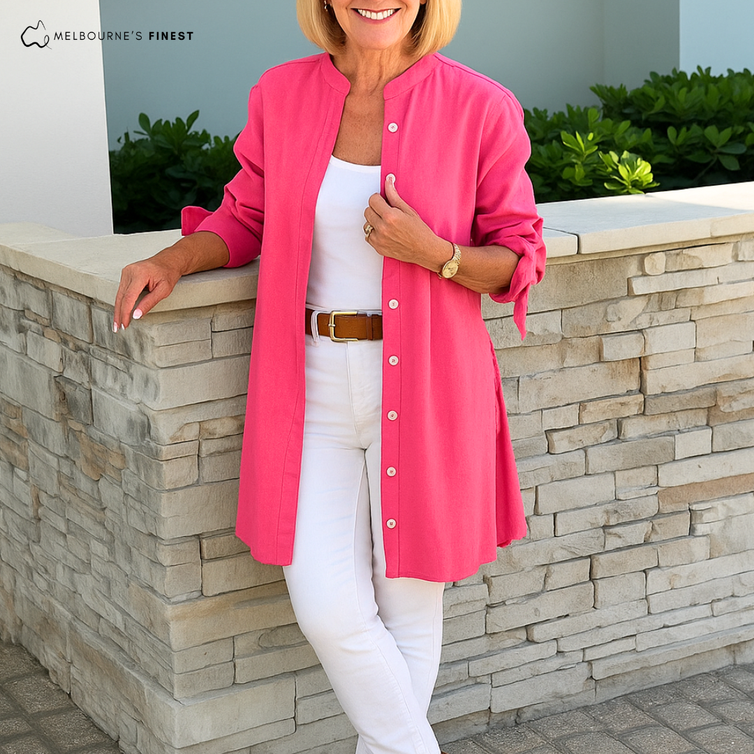 Cindy™ Longline Button Shirt