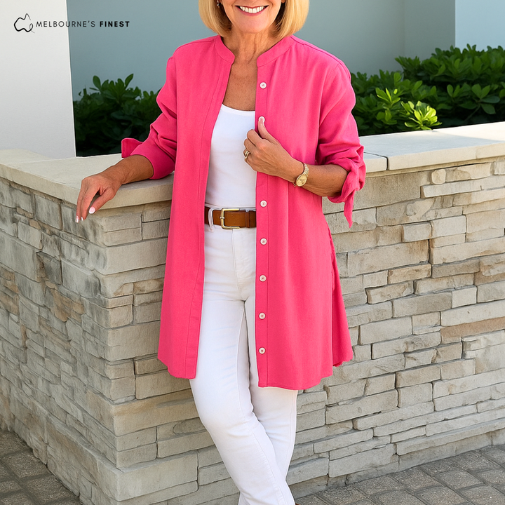 Cindy™ Longline Button Shirt