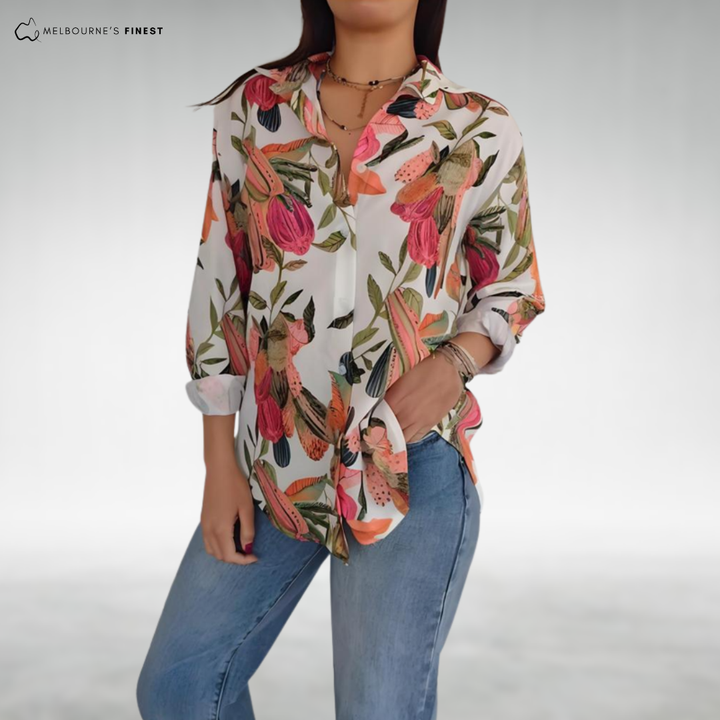 Liana™ Floral Button Blouse