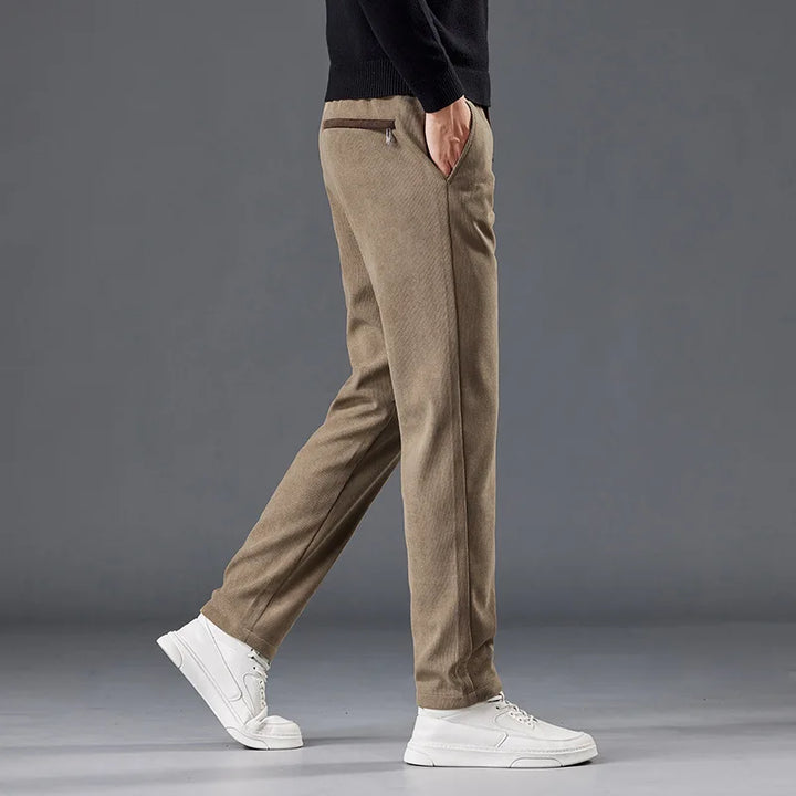 Matteo Corduroy Drawstring Pants – Soft Premium Elastic Waist Casual Trousers