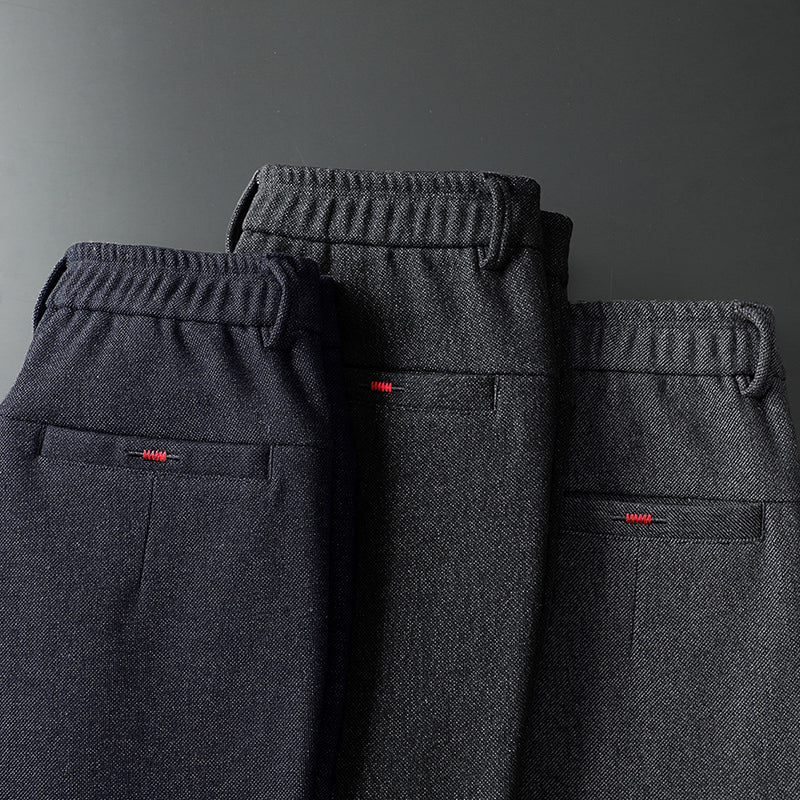 Adrian Men’s Slim Fit Pants – Stretch Cotton Blend with Wrinkle-Resistant Finish