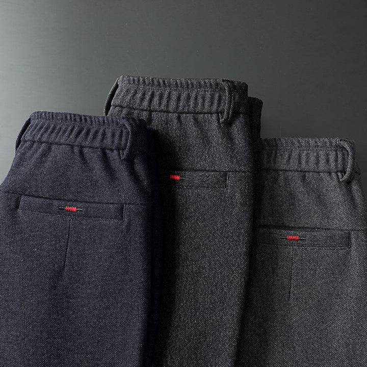 Adrian Men’s Slim Fit Pants – Stretch Cotton Blend with Wrinkle-Resistant Finish