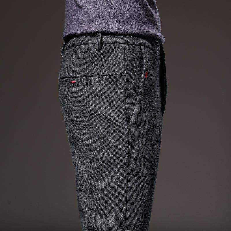 Adrian Men’s Slim Fit Pants – Stretch Cotton Blend with Wrinkle-Resistant Finish