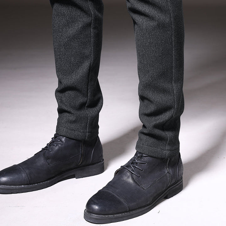 Adrian Men’s Slim Fit Pants – Stretch Cotton Blend with Wrinkle-Resistant Finish