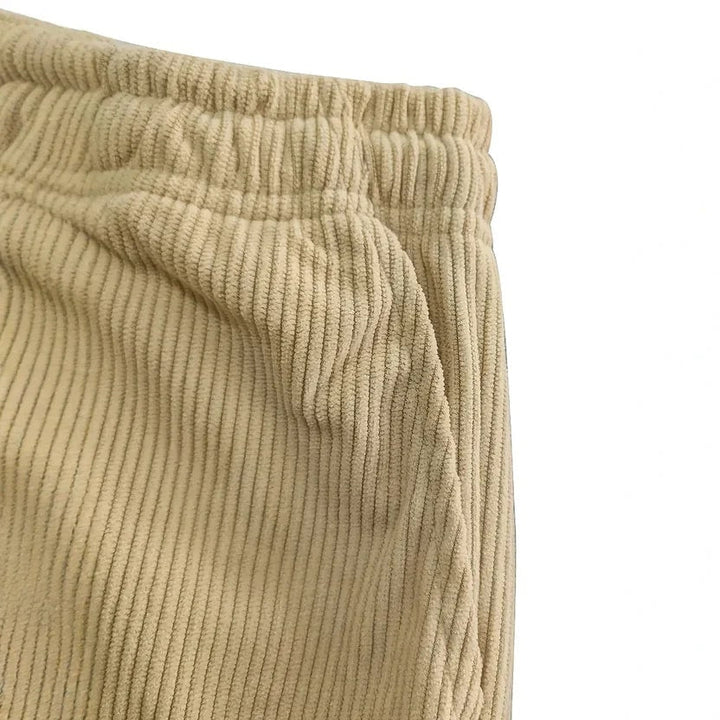 Caleb Men’s Corduroy Sweatpants – Plush Stretch Fabric with Deep Secure Pockets