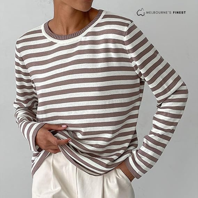 Kirsty™ Elegant Striped Shirt