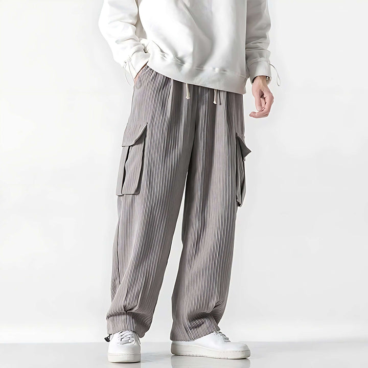 Eliot Corduroy Cargo Pants – Wide-Wale Cotton with Straight-Leg Fit & Drawcord Waist