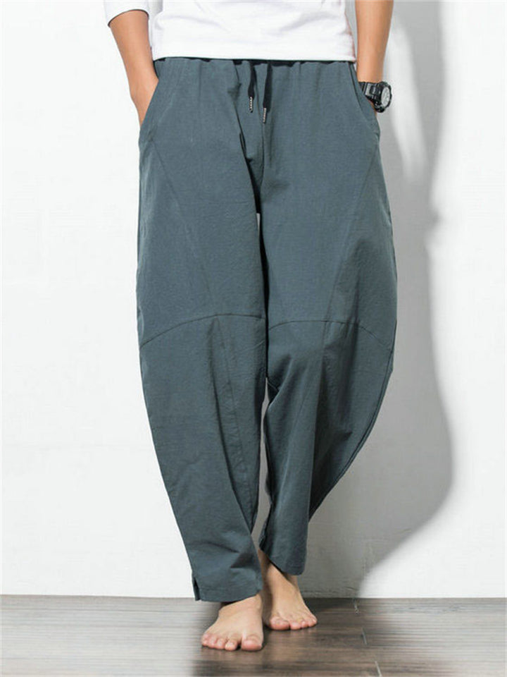 Ronan Men’s Linen Pants – Ultra-Light Cotton Blend with Drawstring Waist