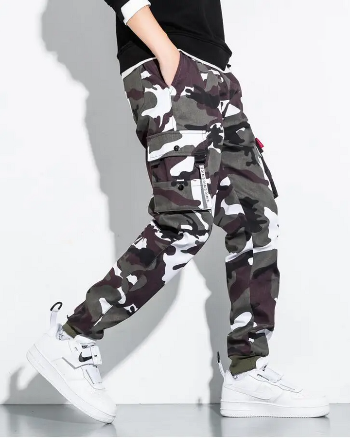 Griffin Men’s Cargo Camo Pants – Tactical Trousers with Adjustable Waist & Utility Pockets
