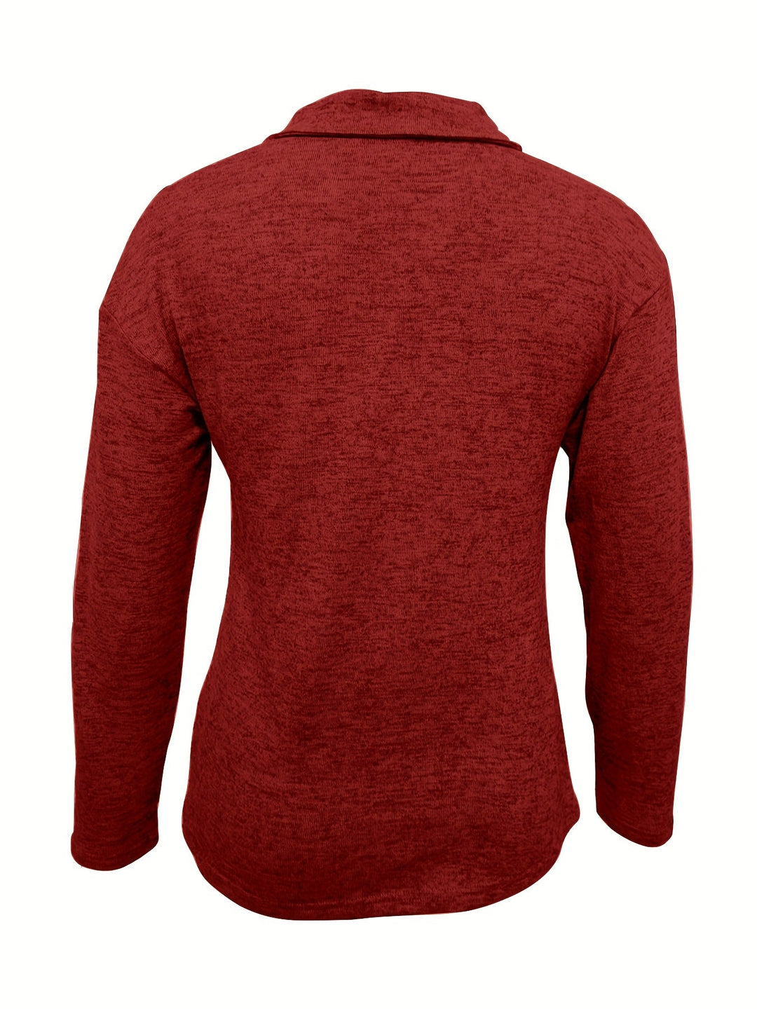 Madeline Women’s Quarter-Zip Polo Shirt– Long Sleeve Casual Pullover with V-Neck Lapel