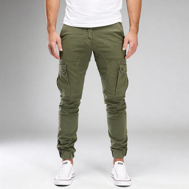 Mariano Utility Modern Urban Pants – Cotton Blend Multi-Pocket Casual Trousers
