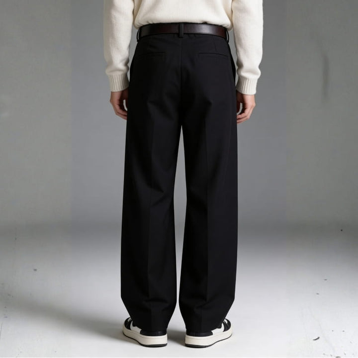 Leandro Structured Wide Leg Trousers – Modern Tailored Fit