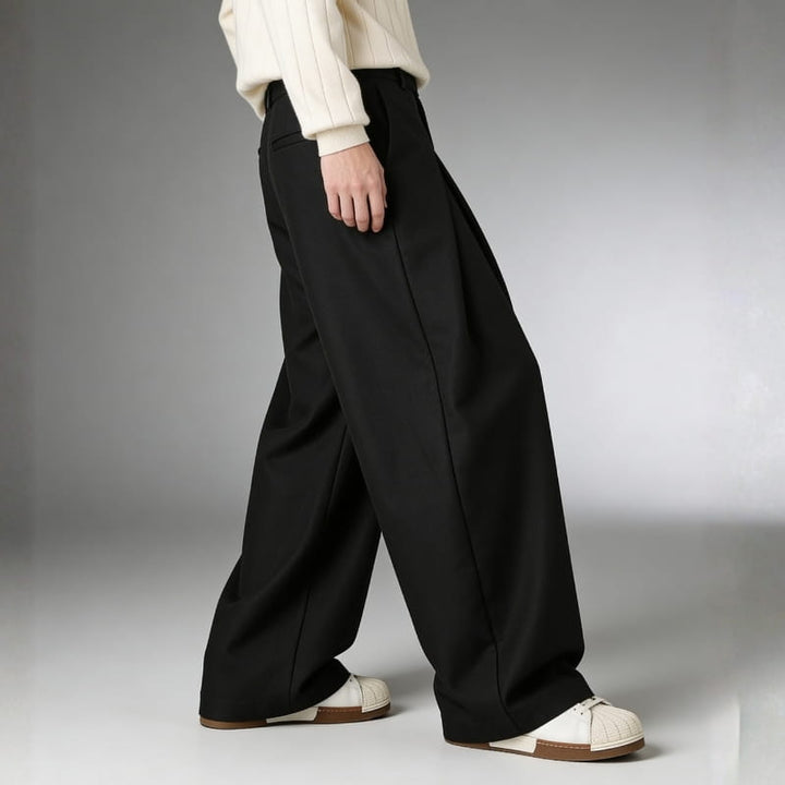 Leandro Structured Wide Leg Trousers – Modern Tailored Fit