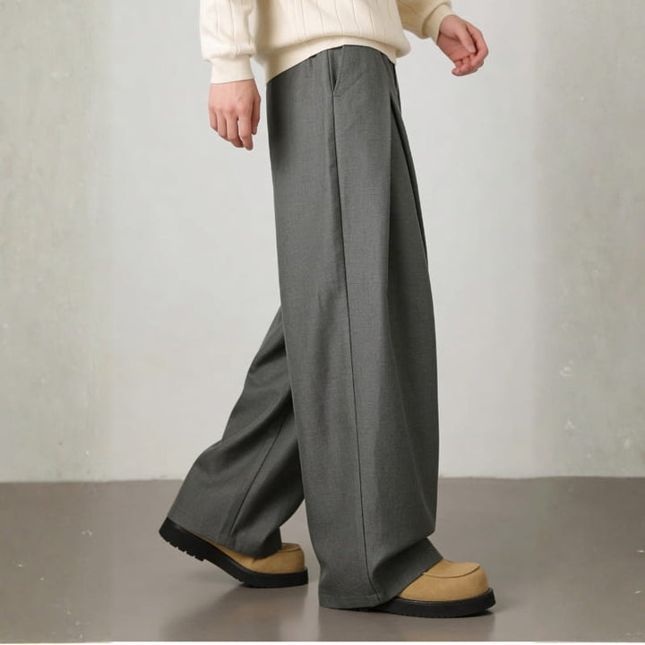 Leandro Structured Wide Leg Trousers – Modern Tailored Fit