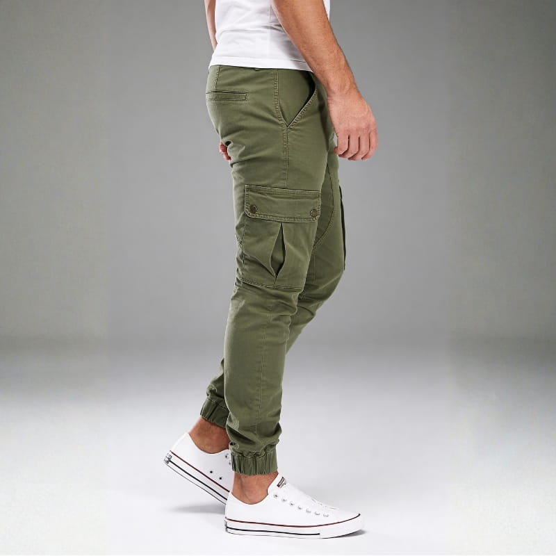 Mariano Utility Modern Urban Pants – Cotton Blend Multi-Pocket Casual Trousers