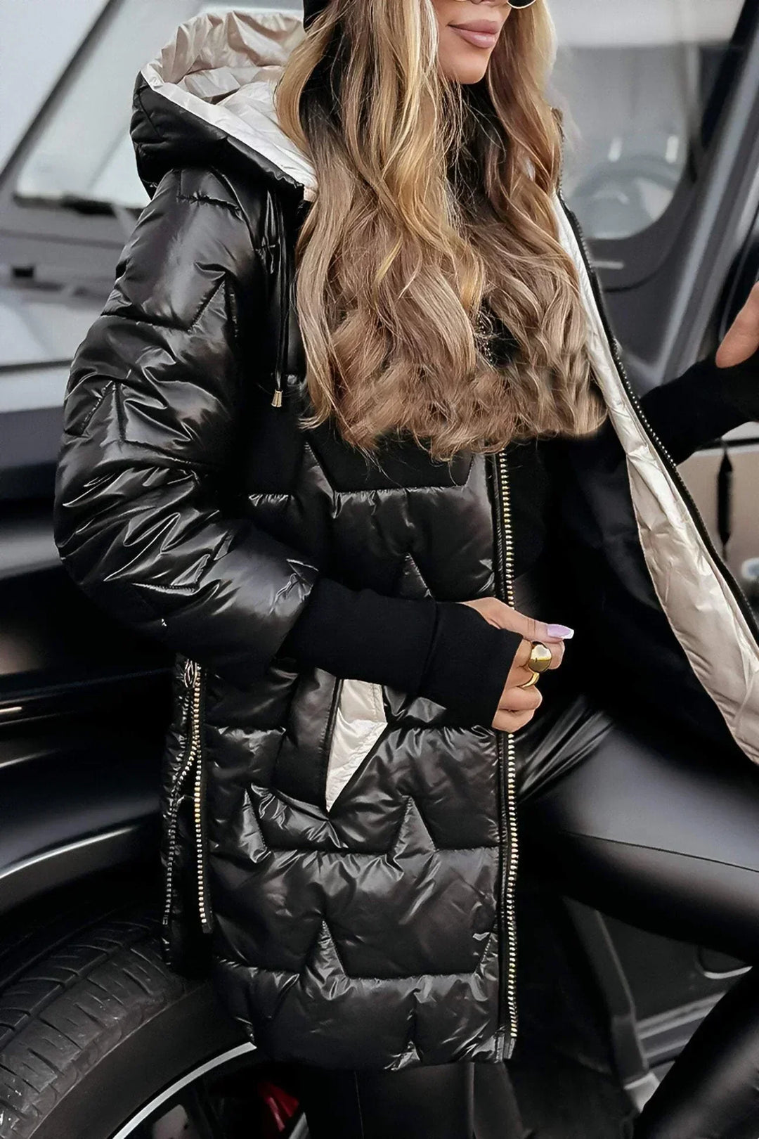 Leviana™ - Long Quilted Jacket