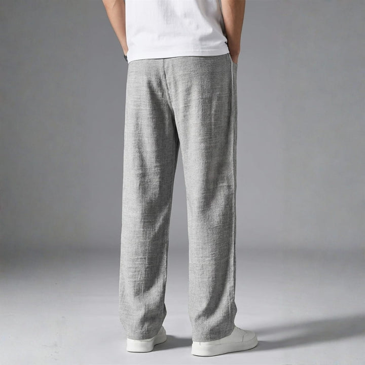 Charles Lightweight Textured Trousers — Breathable Casual Pants